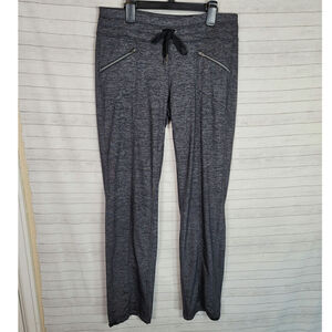 ATHLETA METRO STRAIGHT LEG PANTS IN HEATHERED GRAY, SZ SMALL